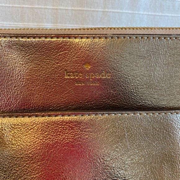 Metallic Rose Gold Kate Spade Purse - Picture 2 of 6